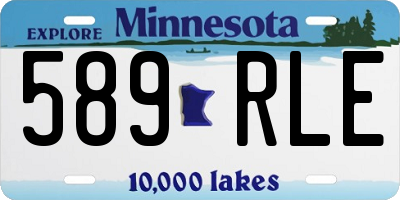 MN license plate 589RLE