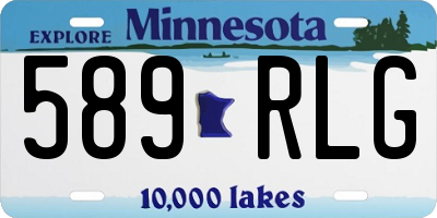 MN license plate 589RLG