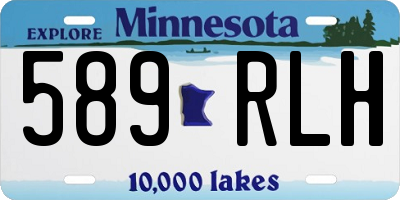 MN license plate 589RLH