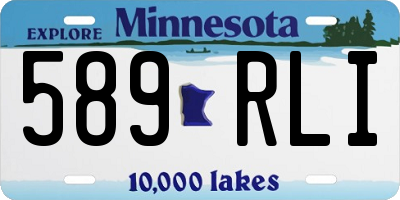 MN license plate 589RLI