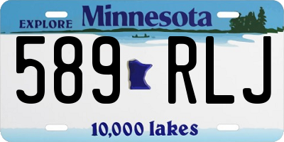 MN license plate 589RLJ