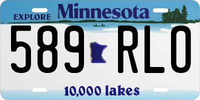 MN license plate 589RLO