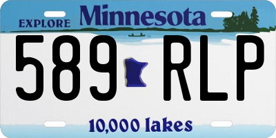 MN license plate 589RLP