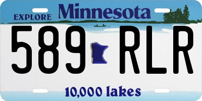 MN license plate 589RLR