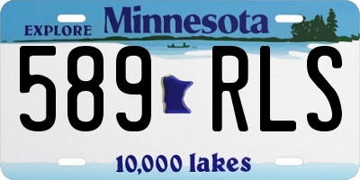 MN license plate 589RLS