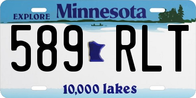 MN license plate 589RLT