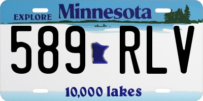 MN license plate 589RLV