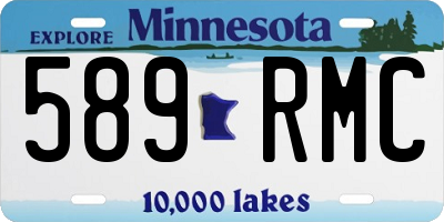 MN license plate 589RMC