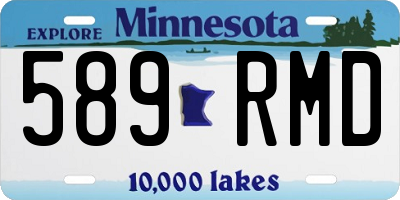 MN license plate 589RMD