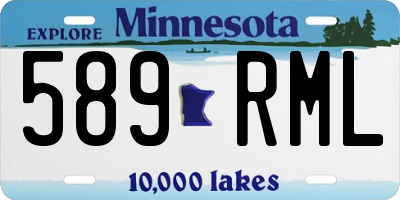 MN license plate 589RML
