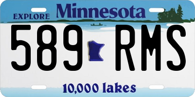 MN license plate 589RMS