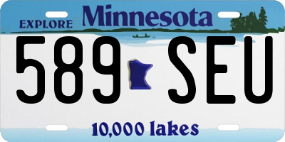 MN license plate 589SEU