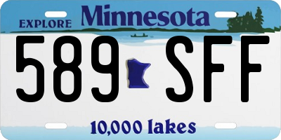 MN license plate 589SFF