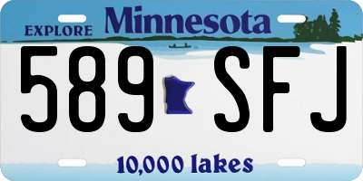 MN license plate 589SFJ