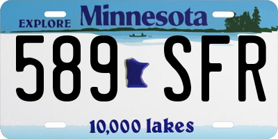MN license plate 589SFR