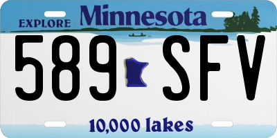 MN license plate 589SFV