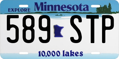 MN license plate 589STP