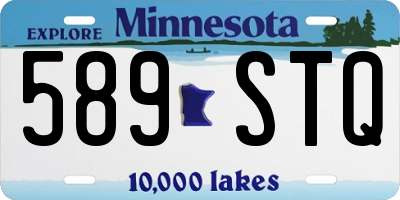 MN license plate 589STQ
