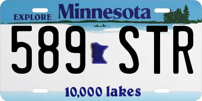 MN license plate 589STR