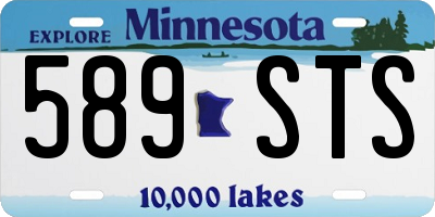 MN license plate 589STS