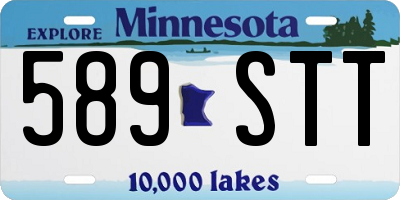 MN license plate 589STT