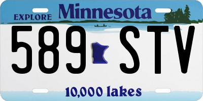 MN license plate 589STV