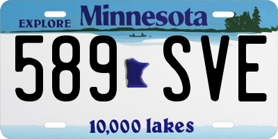 MN license plate 589SVE