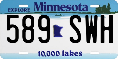MN license plate 589SWH