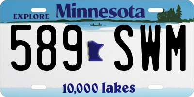 MN license plate 589SWM