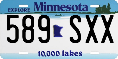MN license plate 589SXX