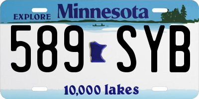 MN license plate 589SYB