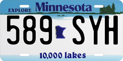 MN license plate 589SYH