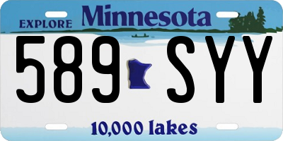 MN license plate 589SYY