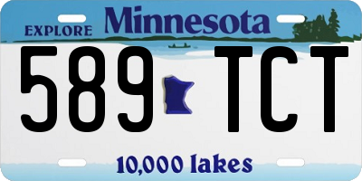 MN license plate 589TCT