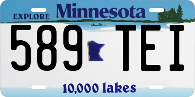 MN license plate 589TEI