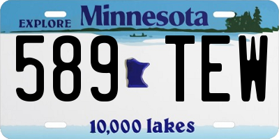 MN license plate 589TEW