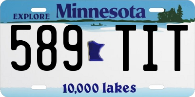 MN license plate 589TIT