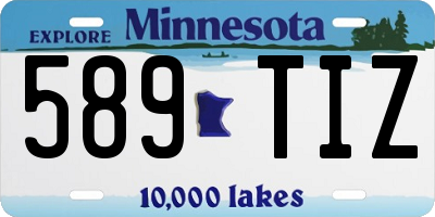 MN license plate 589TIZ