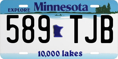 MN license plate 589TJB