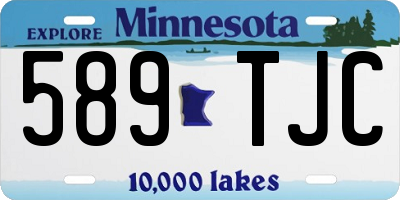 MN license plate 589TJC