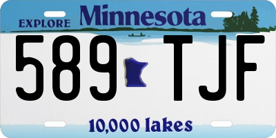 MN license plate 589TJF