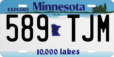 MN license plate 589TJM