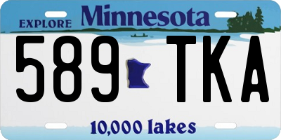 MN license plate 589TKA