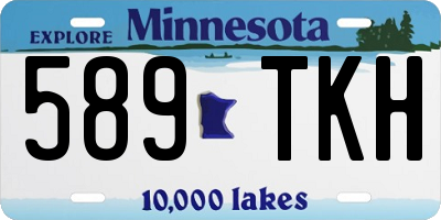 MN license plate 589TKH