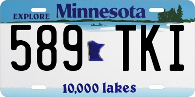 MN license plate 589TKI