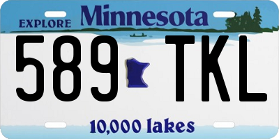 MN license plate 589TKL
