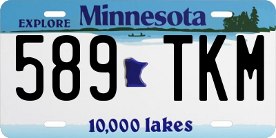 MN license plate 589TKM