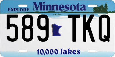 MN license plate 589TKQ