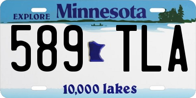 MN license plate 589TLA