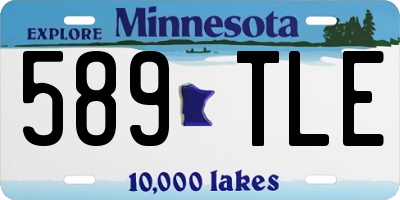 MN license plate 589TLE